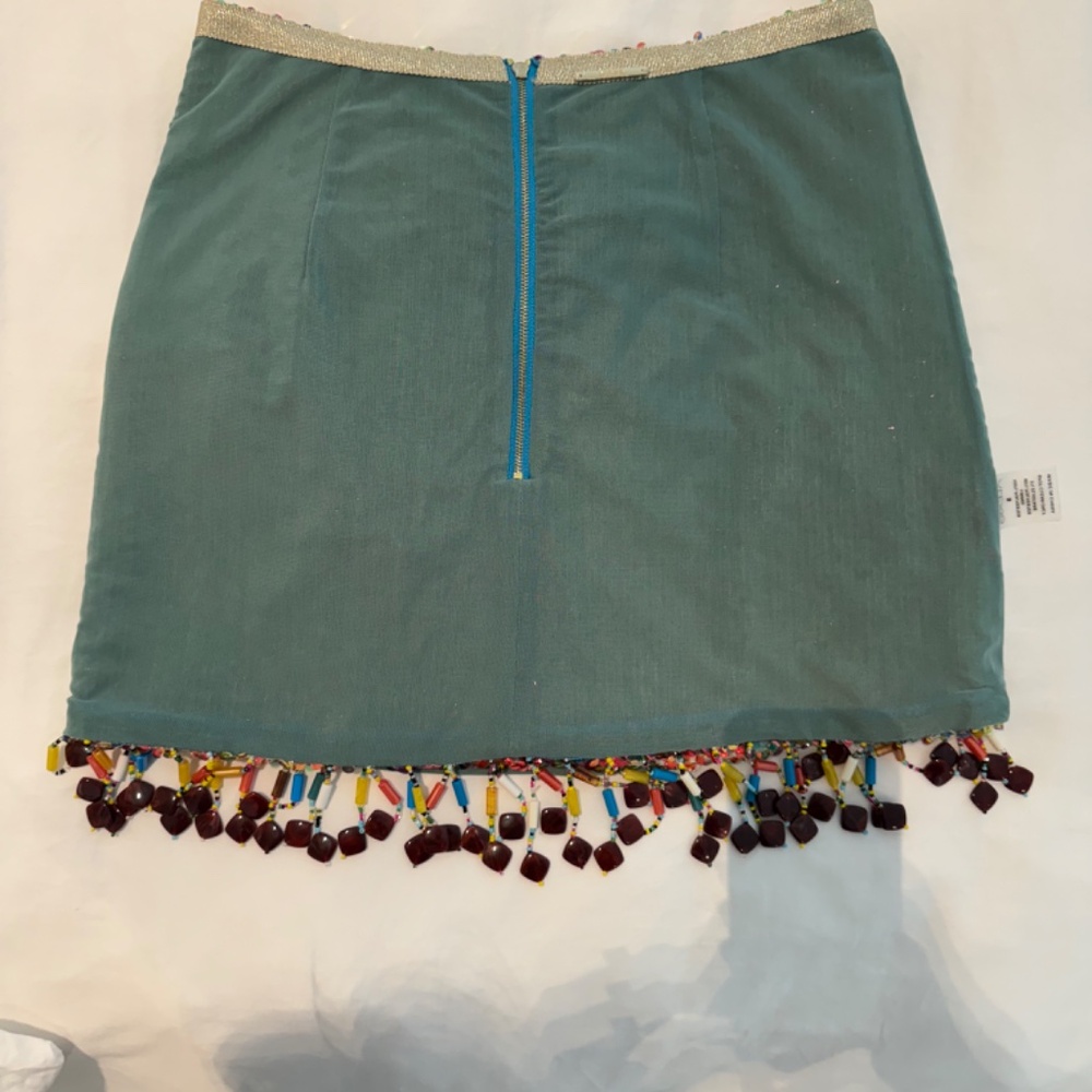 Alexis Storm Beaded Fringe Skirt in Botanical Sequin - Top & Bottom: Size XS - Picture 9 of 14